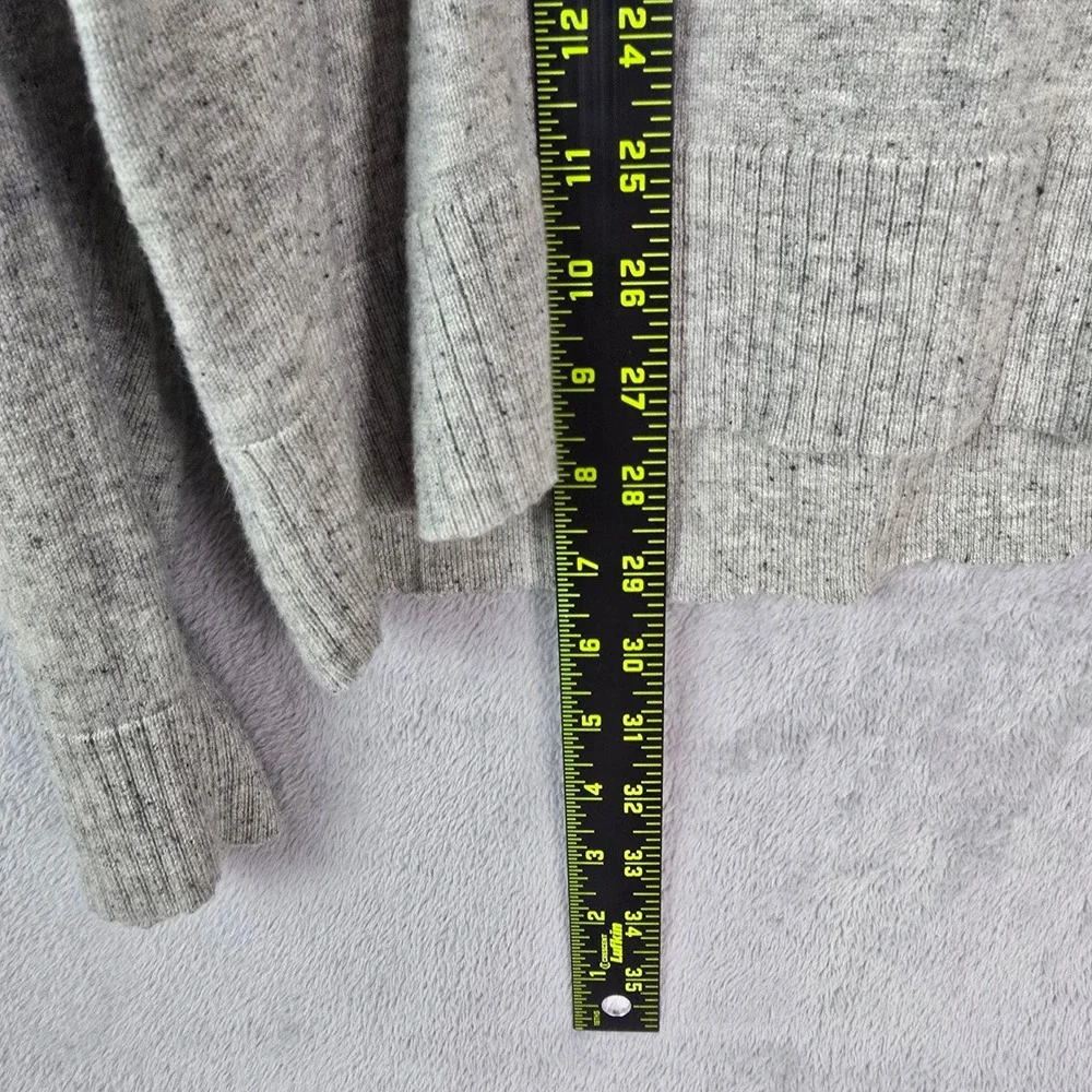 Smartwool Mens Merino Wool Blend V-Neck Sweater Gray Heather Flecked Size M